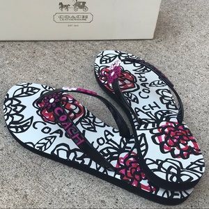 COACH flip flop sandals
